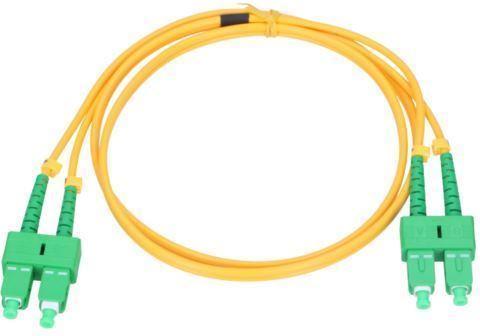 NFO Patch cord, SC APC-SC APC, Singlemode 9 125, G.657A1, 3mm, Duplex, 20m