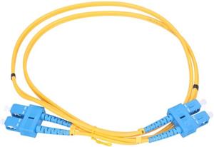NFO Patch cord, SC UPC-SC UPC, Singlemode 9 125, G.652D, 3mm, Duplex, 1m