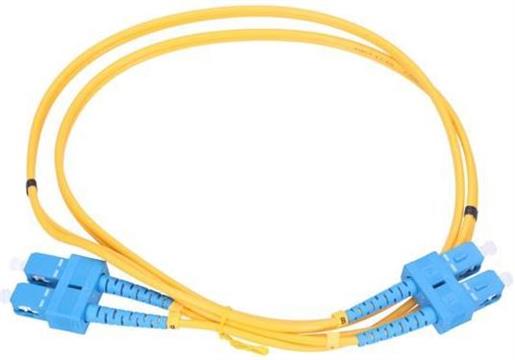 NFO Patch cord, SC UPC-SC UPC, Singlemode 9 125, G.652D, 3mm, Duplex, 2m