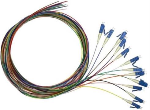 NFO Fiber optic pigtail LC UPC, SM, G.652D, 900um 1.5m, 12pcs