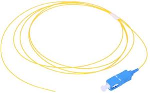 NFO Fiber optic pigtail SC UPC, SM, G.657A1, 900um, 1m