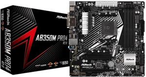 Matična ploča Asrock AB350M PRO4 R2.0, AMD B350, DDR4, mATX, s. AM4