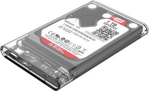 Eksterno kućište HDD/SSD 2,5" USB-C 3.1 UASP v SATA3, prozirno, ORICO 2139C3-G2-CR
