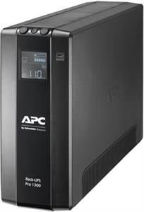 APC Back UPS Pro 1300VA, 8x IEC C13 Outlets, AVR, LCD Interface BR1300MI