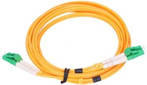 NFO Patch cord, LC APC-LC APC, Singlemode 9 125, G.657A1, 3mm, Duplex, 5m