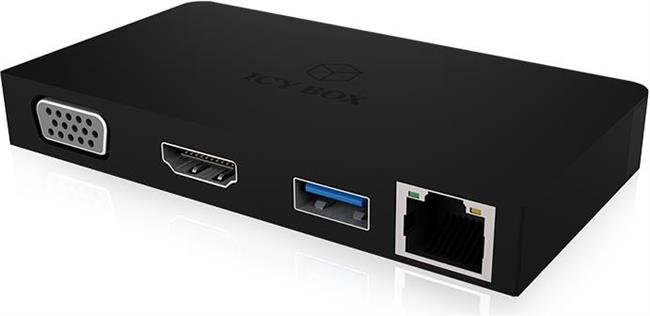 Docking station ICY BOX IB-DK4023-CPD, USB-C, USB 3.0, G-LAN RJ45, HDMI, za notebook