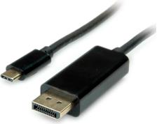 Roline VALUE USB3.1 USB-C - DP kabel, M/M, 1.0m
