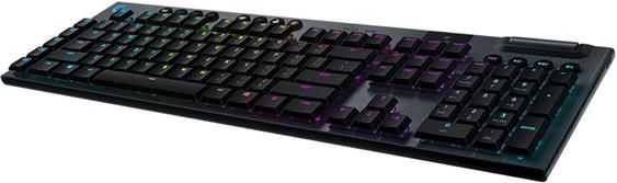 Tipkovnica Logitech Gaming G915 Lightspeed Linear, RGB, mehanička, bežična, USB, crna