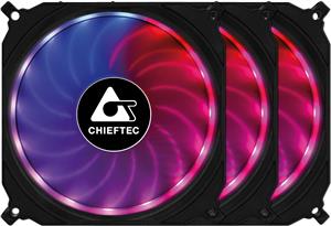 Ventilator Chieftec TORNADO RGB set (3x120mm)