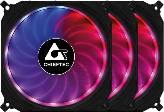 Ventilator Chieftec TORNADO RGB set (3x120mm)