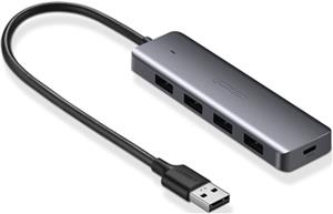 Ugreen USB čvorište, USB 3.0, srebro s 4 porta