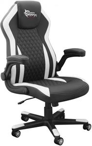 WHITE SHARK gaming stolica DERVISH crno-bijela