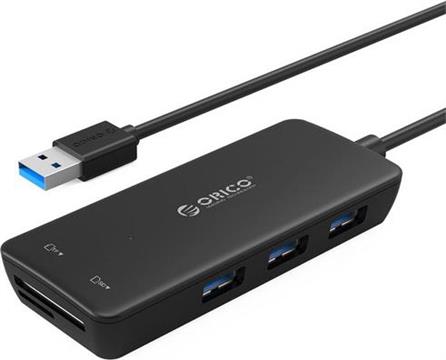 USB hub 3-port USB 3.0, card reader, ORICO H3TS-U3