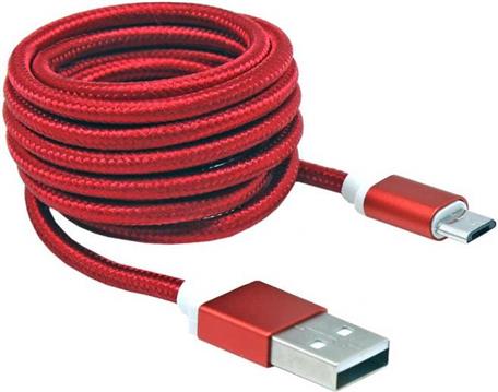 BIT FORCE kabel USB A-MICRO USB M/M 1,5m crveni