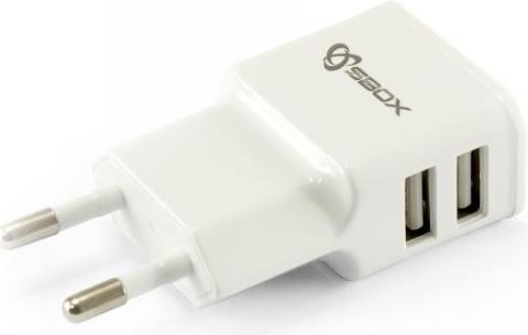 SBOX 2xUSB zidni punjač HC-23 2.1A kutni