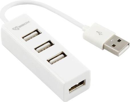 SBOX USB 2.0 hub H-204 4 utora bijeli