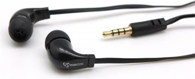 SBOX in-ear slušalice s mikrofonom EP-038 crne