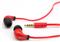 SBOX in-ear slušalice s mikrofonom EP-038 crvene