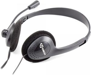 SBOX on-ear desktop slušalice s mikrofonom HS-201 crne