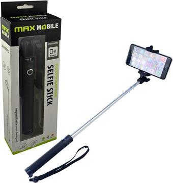 MAXMOBILE DRŽAČ SELFIE BLUETOOTH MONOPOD crni sa srebrnom tipkom AKCIJA