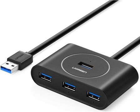 Ugreen USB 3.0 4 Porta Hub Crna