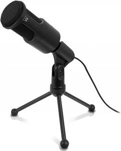 Mikrofon EWENT Professional Multimedia, stolni, crni