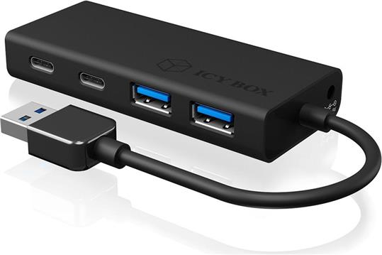 USB HUB ICY BOX IB-HUB1426-U3, USB 3.0, na 2x USB-C, na 2x USB