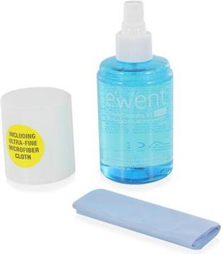 Cleaning Kit for screens, 200ml fluid and cloth, Ewent