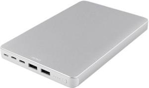 PowerBank Deltaco, 20.000 mAh Li-Po, 1x USB-C, 2x USB-A, silver, PB-833