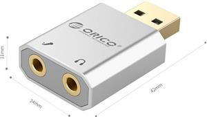 Sound card USB, ALU, ORICO SK02-SV