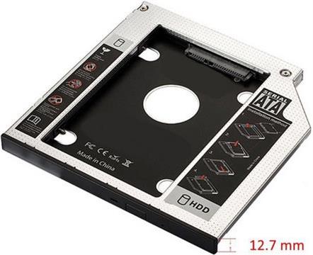 Adapter SSD/HDD to 12,7mm DVD slot, SATA3, Alu, Ewent