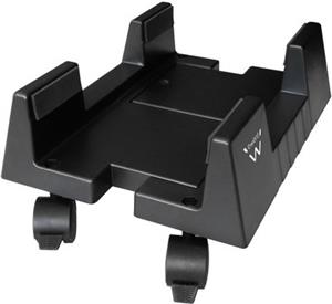 Stand Ewent, adjustable PC case stand on 4 wheels, black