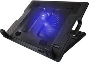 Stand Laptop cooling pad 17", silent fan, 2x USB, Ewent EW1258