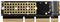 AXAGON PCEM2-1U PCI-E 3.0 16x - M.2 SSD NVMe