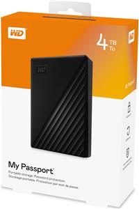 WD Disk My Passport 4TB USB 3.0, crna, WDBPKJ0040BBK-WESN