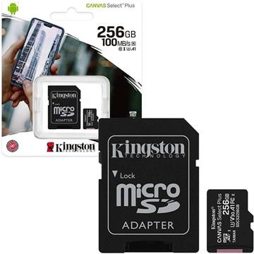 Memorijska kartica KINGSTON Canvas Select Plus Micro SDCS2/256GB, SDXC 256GB, Class 10 UHS-I + adapter