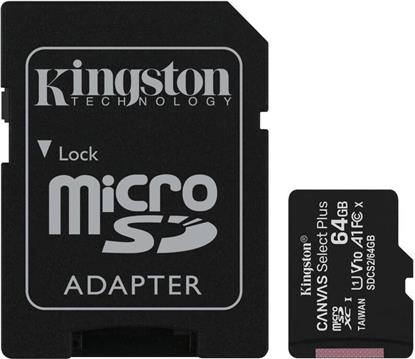 Memorijska kartica KINGSTON Canvas Select Plus Micro SDCS2/64GB, SDXC 64GB, Class 10 UHS-I + adapter