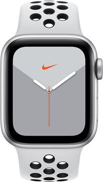 Pametni sat APPLE Watch Nike Series 5 GPS, 40mm, srebrni aluminijski okvir sa platinom, crna Nike sportska narukvica