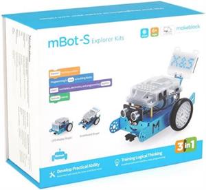Robot MAKEBLOCK mBot S, explorer kit, STEM edukacijski set za djecu, plavi