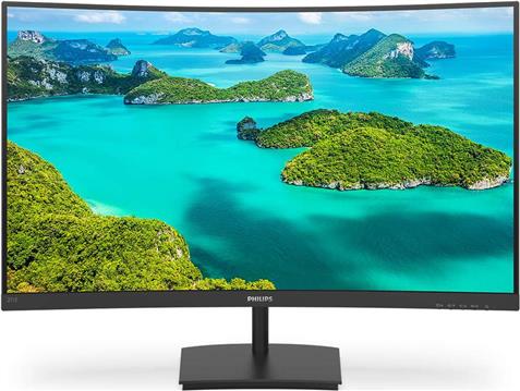 Monitor Philips 27" 271E1SCA/00 16:9 Full HD (1920×1080) VA W-LED, zakrivljeni, AMD FreeSync, 4ms, VGA/HDMI, zvučnici, crni