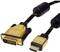 Roline GOLD DVI kabel, DVI-D (24+1) na HDMI (M/M), Dual Link, UHD 4K, 2.0m