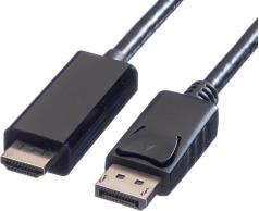 Roline VALUE DisplayPort kabel, DP(M) - UHDTV(M), 5.0m