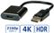 Roline adapter/kabel DisplayPort(M) na HDMI(F) v1.4, aktivni, 4K@60Hz, 0.15m