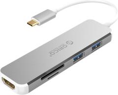 Orico USB-C Docking Station Type-C na HDMI, USB3.0, TF/SD (ORICO XD-315-SV-BP)