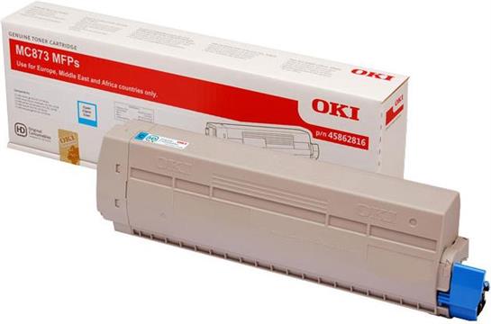 Oki toner za MC873, cyan, 10k