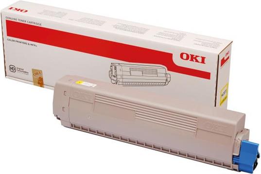 Oki toner za MC873, žuta, 10k