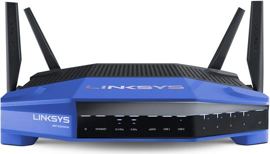 Wireless router LINKSYS WRT3200ACM-EU, Wan 1-port, Gigabit 4-port, 4x antena, bežični