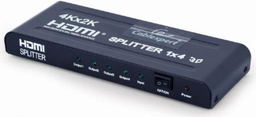 Gembird HDMI splitter, 4 ports