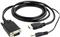 Gembird HDMI to VGA and audio adapter cable, single port, bl