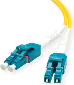 Roline optički mrežni kabel LC-LC 9/125 singlemode, duplex, 2.0m, žuti